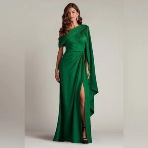TADASHI SHOJI - EMBER CAPE SLEEVE GOWN